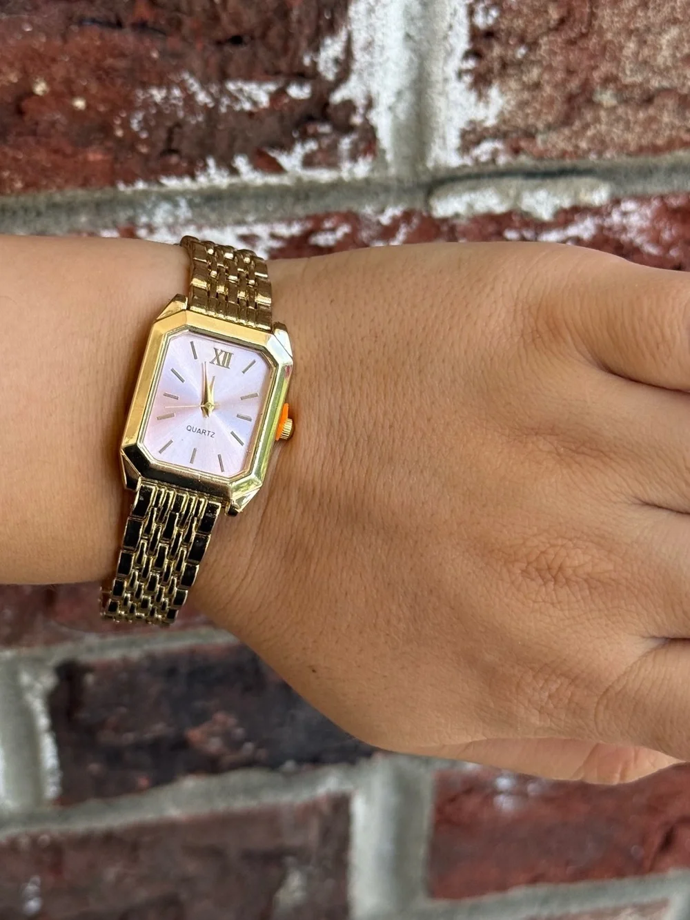 Classic Gold Pink dial watch